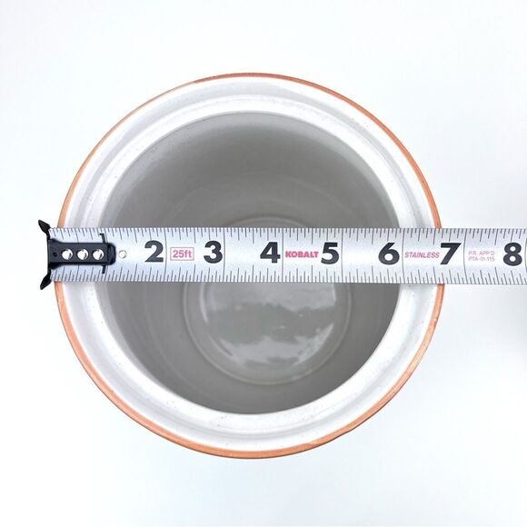 Newcor Stoneware Country Village Cookie Jar Canister - Picture 11 of 11